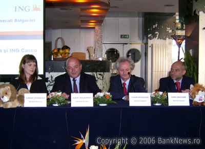 Corina Stefanescu (ING), Albert Roggemans (ING), Tudor Moldovan (Generali), Sorin Dragomir (Generali)