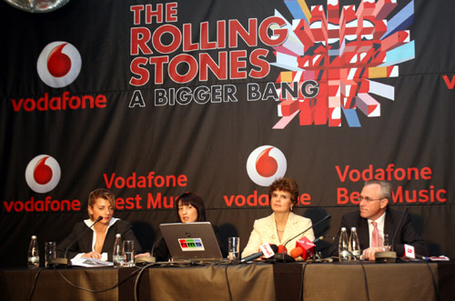 Vodafone Romania anunta ca Rolling Stones va concerta live in Bucuresti