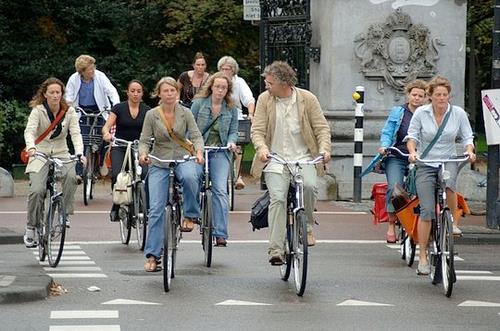 Biciclisti in Amsterdam